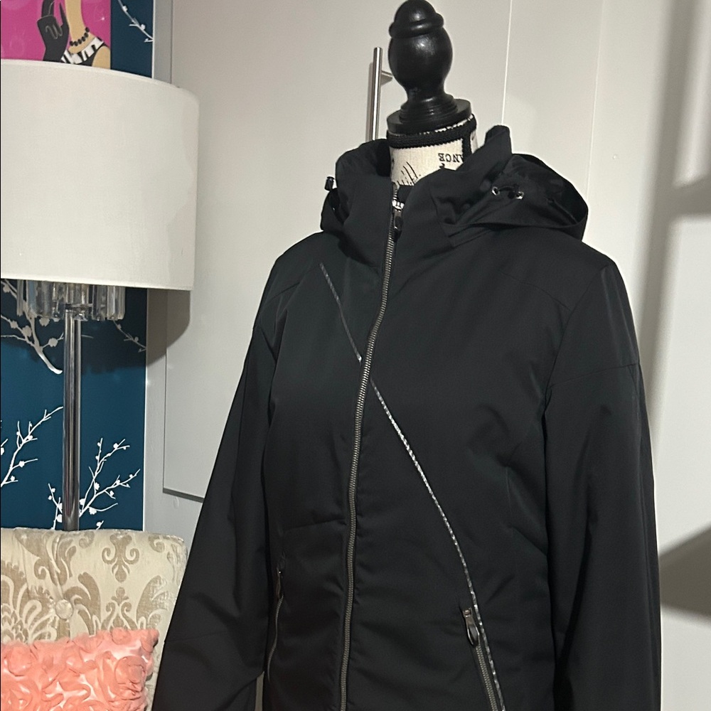 Spyder Women's Black Hooded Ski Jacket